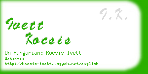 ivett kocsis business card